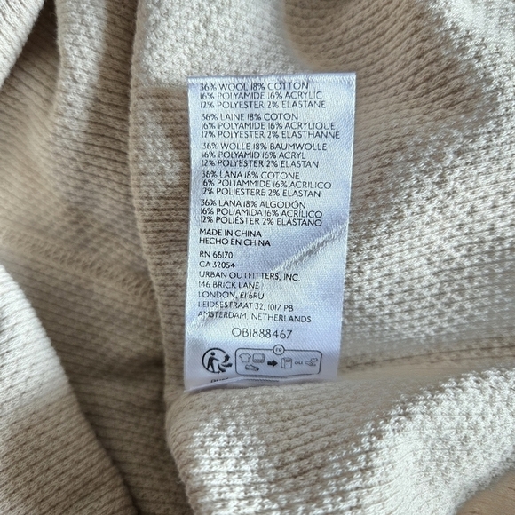 New Free People We The Free Cherry Cola Swit Cuff Oatmeal Combo Hoodie NWOT XS - Picture 10 of 10